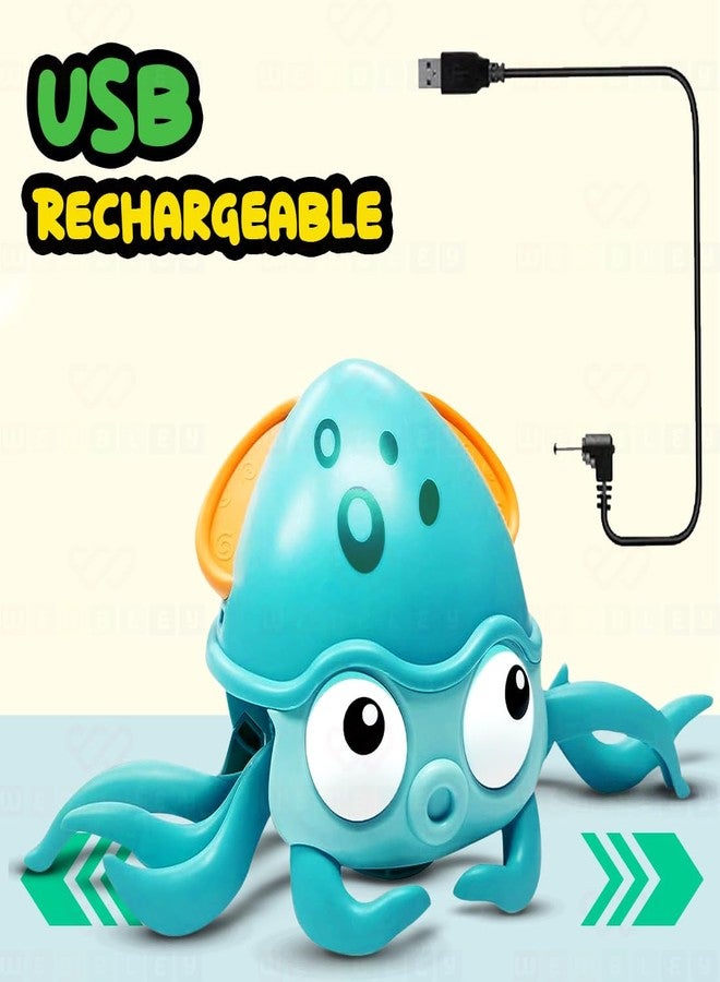 ويمبلي لعبة الأخطبوط الموسيقية القابلة لإعادة الشحن من ويمبلي | لعبة حسية تفاعلية للرقص والمشي والحركة للأطفال الرضع والصغار | نشاط ممتع لوقت الاستلقاء على البطن وهدية عيد ميلاد رائعة للأطفال - Image 5